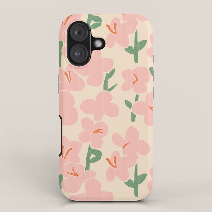 Pink Flowers iPhone Case Gallery Image 1