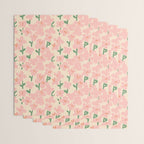 Pink Flowers Wrapping Paper Gallery Image 3