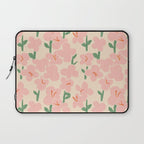 Pink Flowers Laptop Sleeve Gallery Image 1