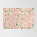 Pink Flowers Rug Gallery Image 2