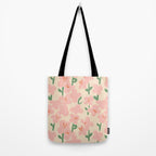 Pink Flowers Tote Bag Gallery Image 2