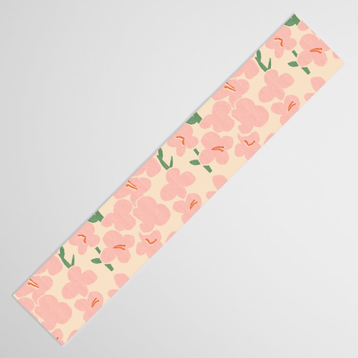 Pink Flowers Table Runner Gallery Image 3