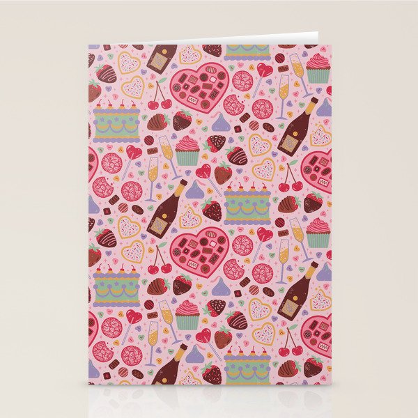 Candy Hearts Stationery Card Gallery Image 1