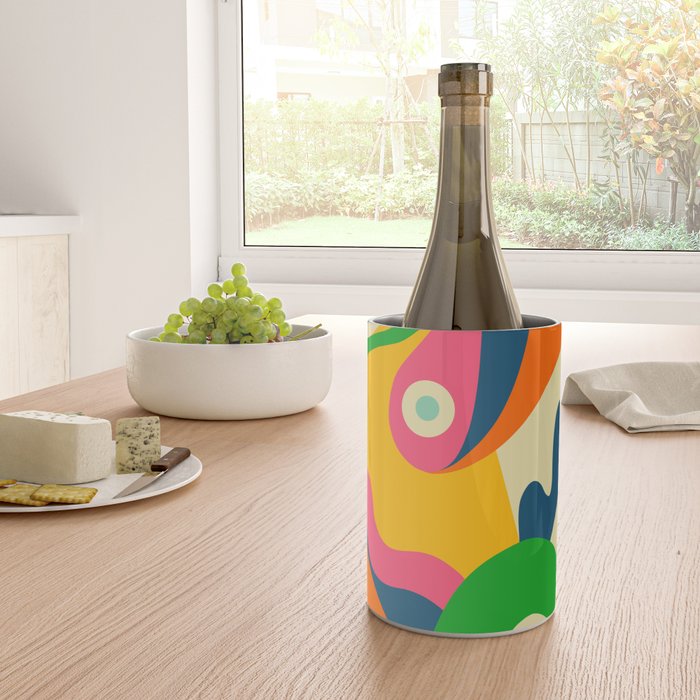 Colorful Mid Century Abstract  Wine Chiller Gallery Image 4