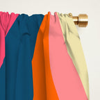 Colorful Mid Century Abstract  Window Curtain Gallery Image 2