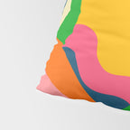 Colorful Mid Century Abstract  Pillow Sham Gallery Image 4
