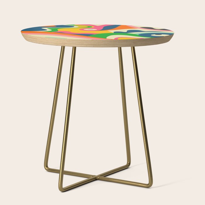 Colorful Mid Century Abstract  Side Table Gallery Image 1