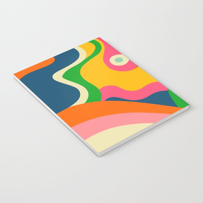 Colorful Mid Century Abstract  Notebook Gallery Image 3