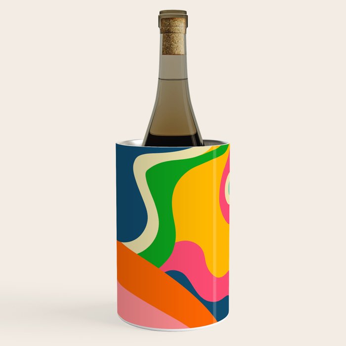 Colorful Mid Century Abstract  Wine Chiller Gallery Image 2