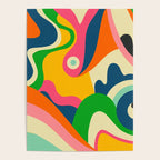 Colorful Mid Century Abstract  Poster Gallery Image 4