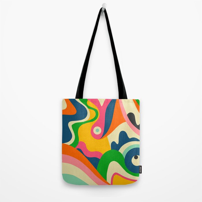Colorful Mid Century Abstract  Tote Bag Gallery Image 2