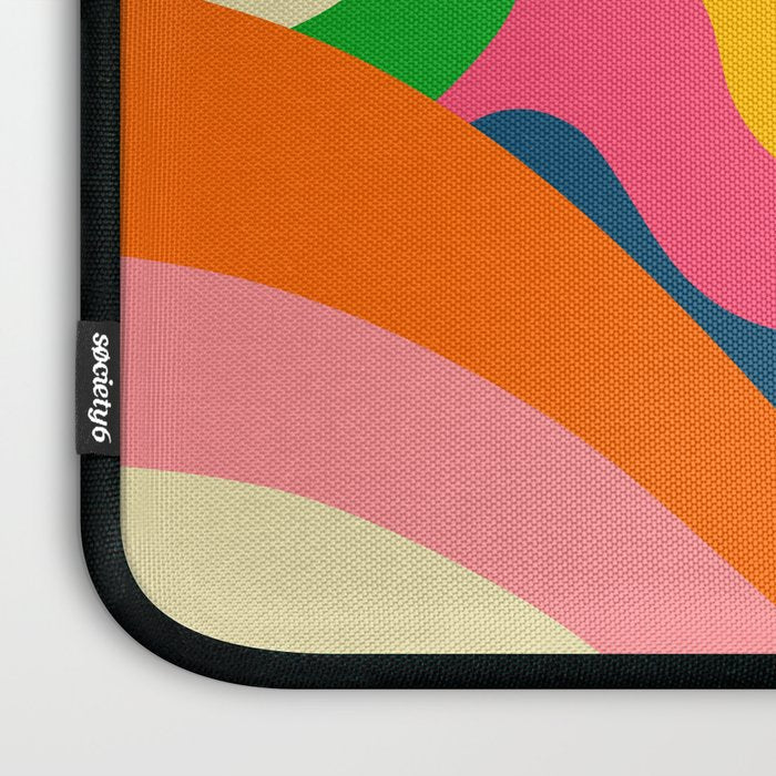 Colorful Mid Century Abstract  Laptop Sleeve Gallery Image 3