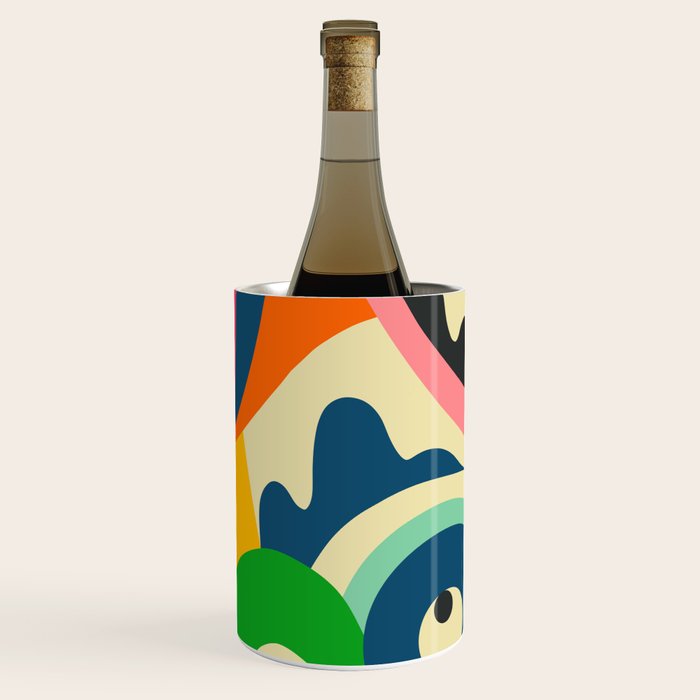 Colorful Mid Century Abstract  Wine Chiller Gallery Image 3