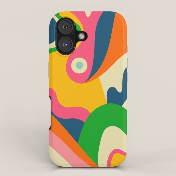 Colorful Mid Century Abstract  iPhone Case Gallery Image 1