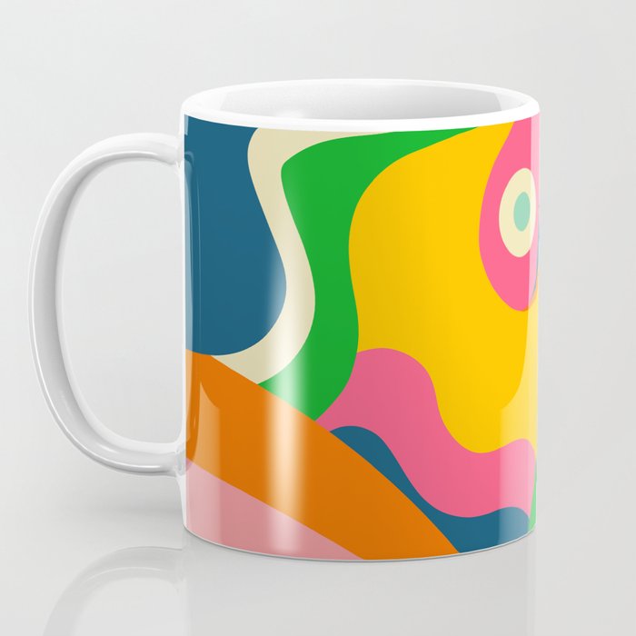 Colorful Mid Century Abstract  Coffee Mug Gallery Image 3
