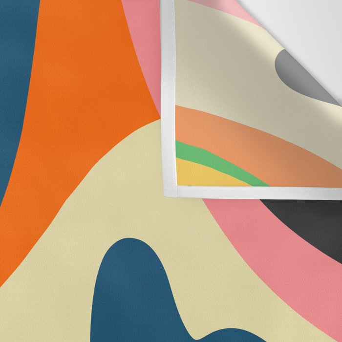 Colorful Mid Century Abstract  Wall Tapestry Gallery Image 3