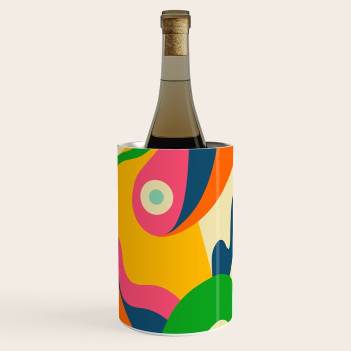 Colorful Mid Century Abstract  Wine Chiller Gallery Image 1