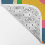 Colorful Mid Century Abstract  Bath Mat Gallery Image 2