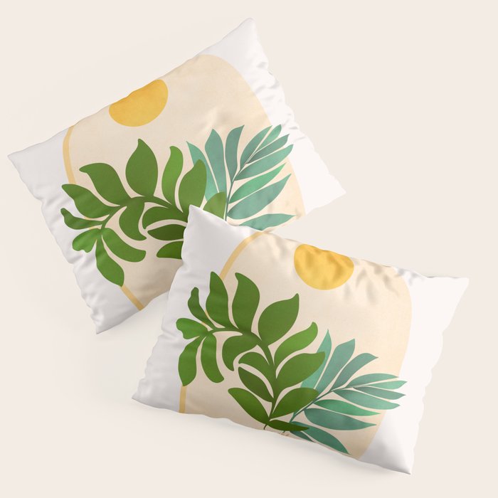 Boho Summer Scene Window Series Pillow Sham Gallery Image 1
