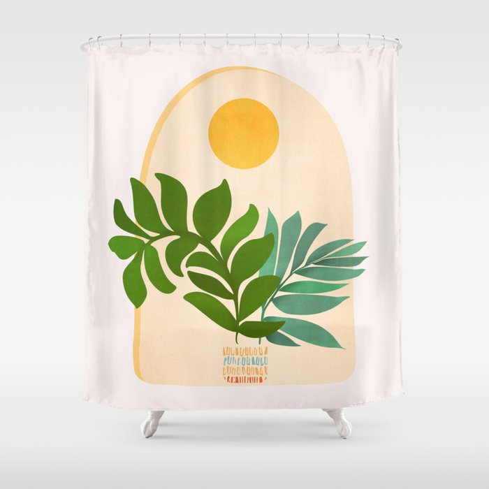 Boho Summer Scene Window Series Shower Curtain Gallery Image 1