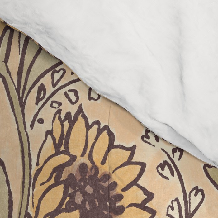 Sunflowers - gold Comforter Gallery Image 4