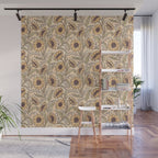 Sunflowers - gold Wall Mural Gallery Image 1