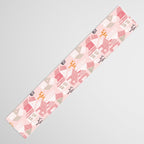 City life neighborhood pearl pink Table Runner Gallery Image 3