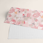 City life neighborhood pearl pink Wrapping Paper Gallery Image 2