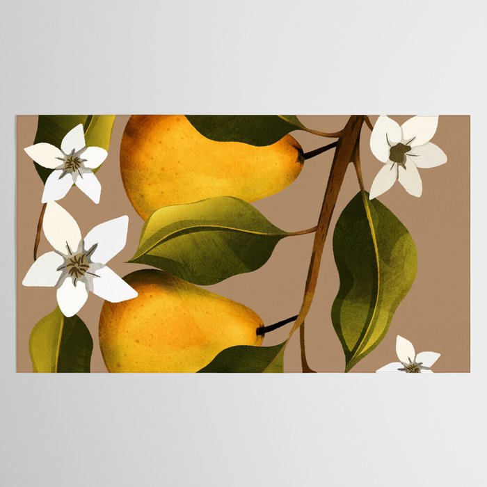 Pears Botanical Art 2 Tablecloth Gallery Image 2