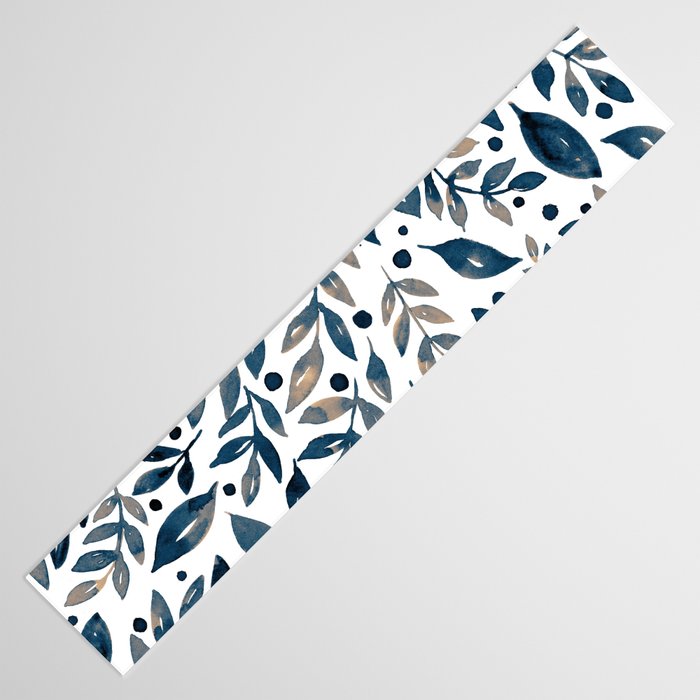 Seasonal branches and berries - neutral Table Runner Gallery Image 3