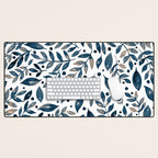 Seasonal branches and berries - neutral Desk Mat Gallery Image 1