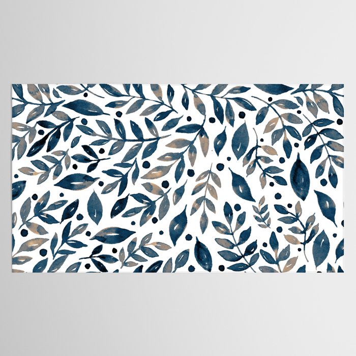 Seasonal branches and berries - neutral Tablecloth Gallery Image 2