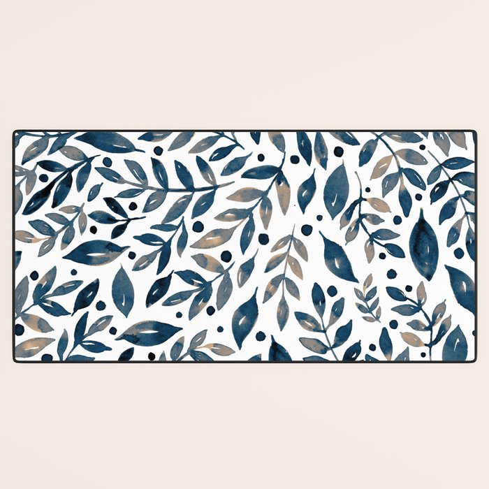 Seasonal branches and berries - neutral Desk Mat Gallery Image 3