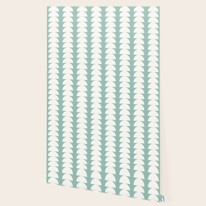 Maude Pattern - Teal Green Wallpaper Gallery Image 2