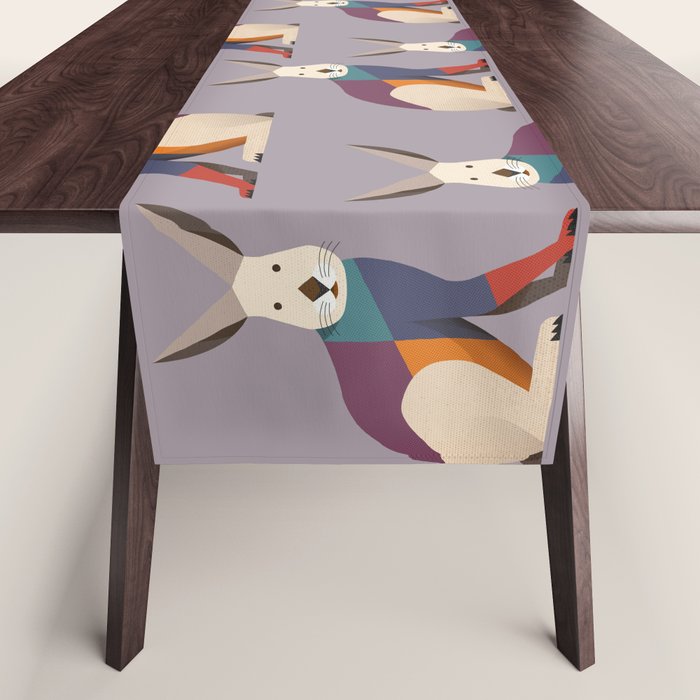 European Hare Table Runner Gallery Image 1