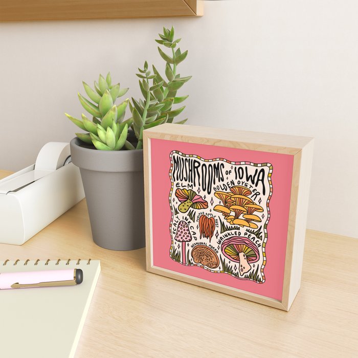 Mushrooms of Iowa Mini Art Print Gallery Image 2