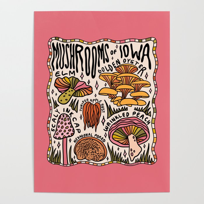 Mushrooms of Iowa Poster Gallery Image 1