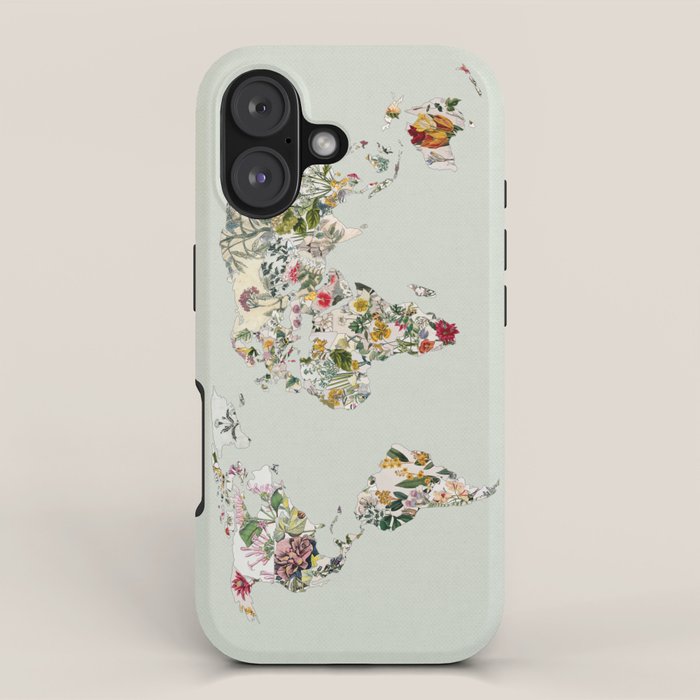 Vintage Botanical World Green iPhone Case Gallery Image 1