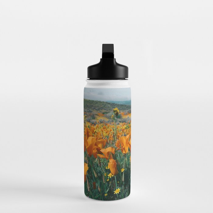 Wildflower Poppy Superbloom Water Bottle Gallery Image 3