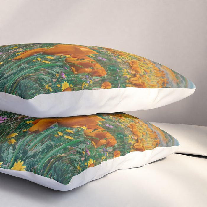 Wildflower Poppy Superbloom Pillow Sham Gallery Image 3