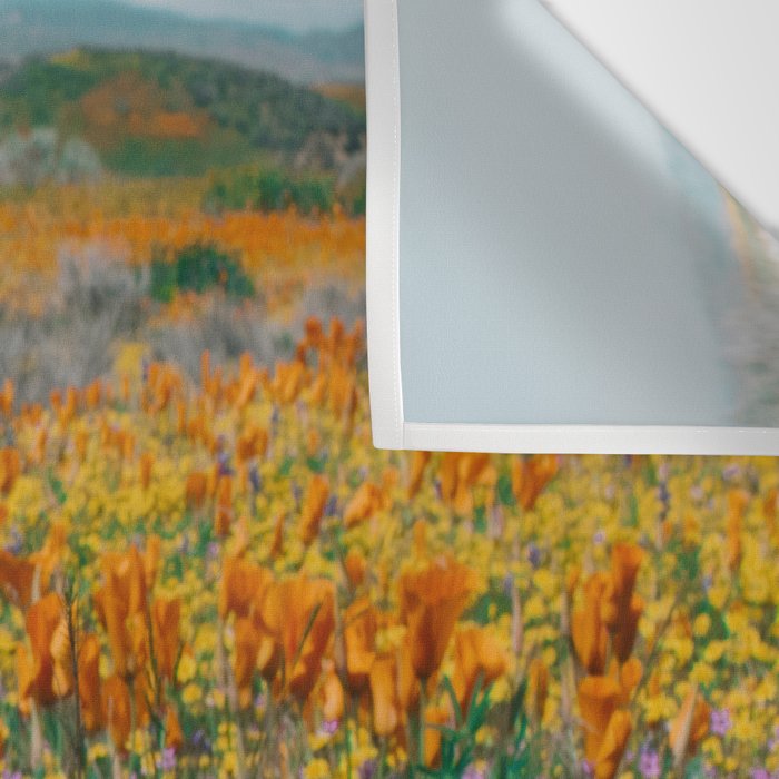 Wildflower Poppy Superbloom Wall Tapestry Gallery Image 3