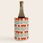 Retro Tulips Pattern Wine Chiller Gallery Image 2