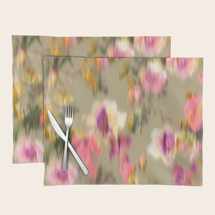 seamless pattern abstract texture background flowers Placemat Gallery Image 1
