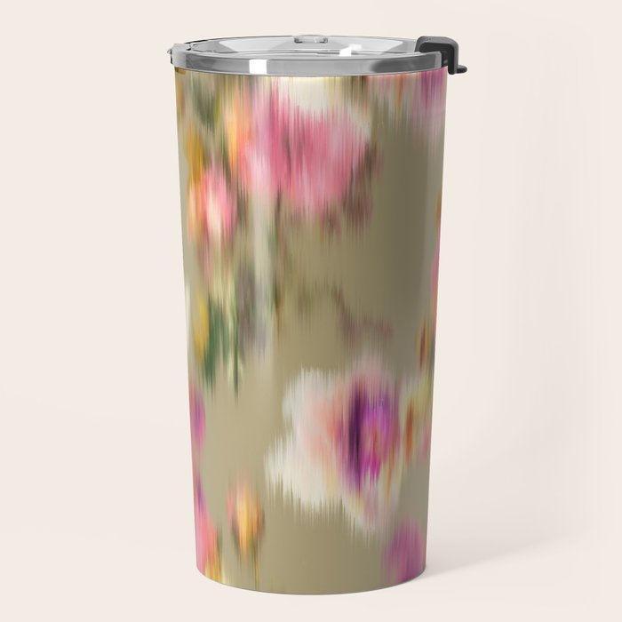 seamless pattern abstract texture background flowers Travel Mug Gallery Image 2