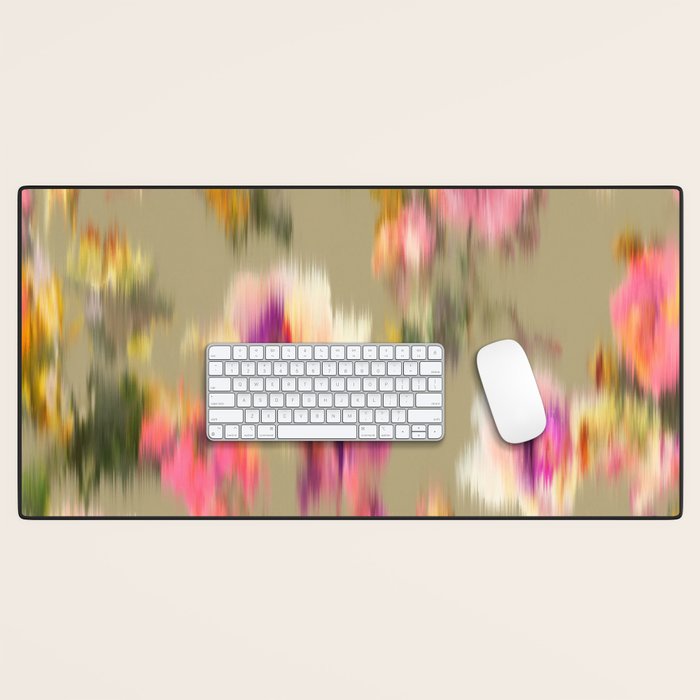 seamless pattern abstract texture background flowers Desk Mat Gallery Image 1
