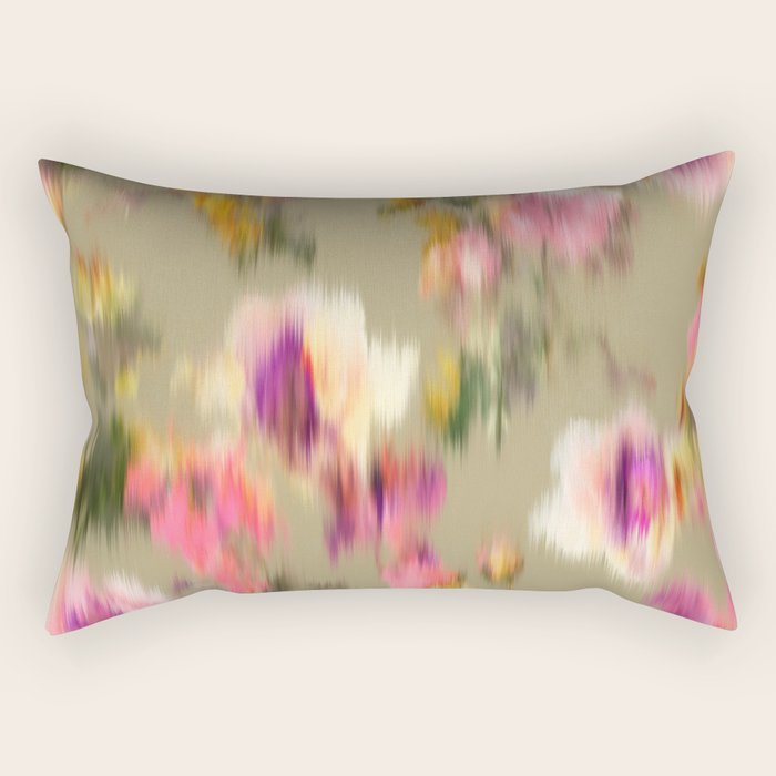seamless pattern abstract texture background flowers Rectangular Pillow Gallery Image 1