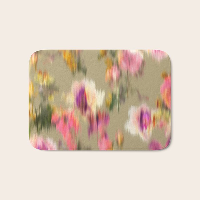 seamless pattern abstract texture background flowers Bath Mat Gallery Image 1