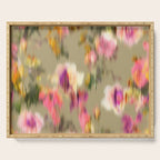 seamless pattern abstract texture background flowers Serving Tray Gallery Image 1
