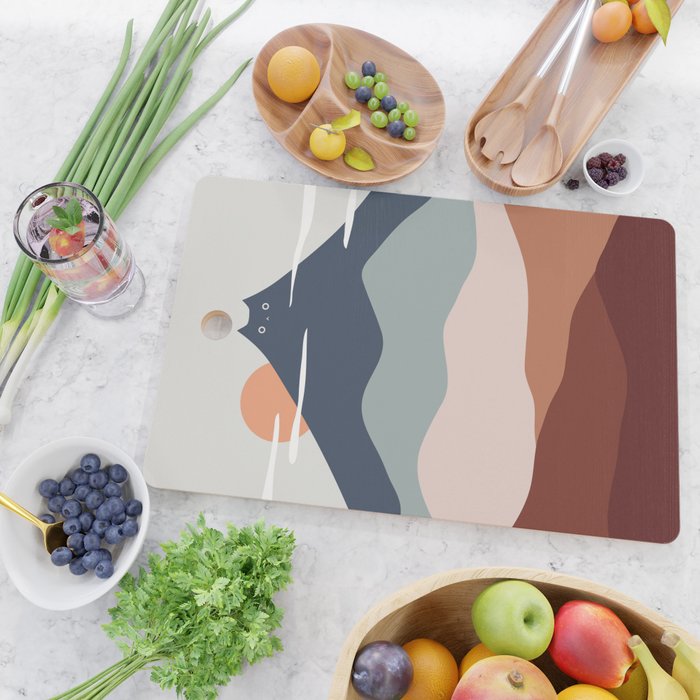 Cat Landscape 21 Cutting Board Gallery Image 2