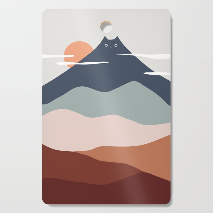 Cat Landscape 21 Cutting Board Gallery Image 1